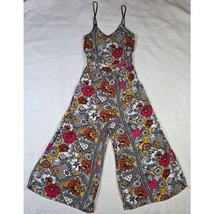 No Boundaries Multicolor Floral One Piece Jumpsuit